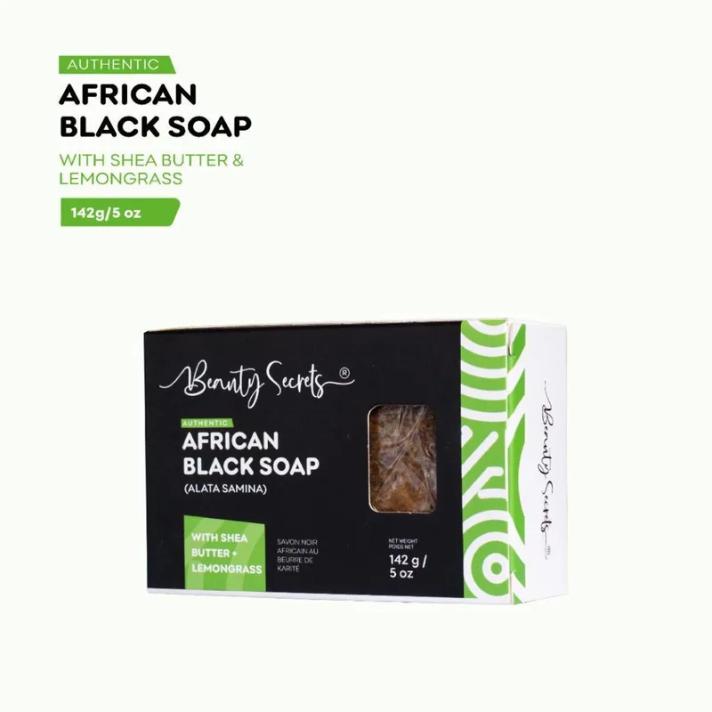 Beauty Secrets Black Tablet Soap with shea butter - classic